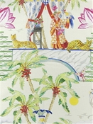 Distant Skies Gardenia Toile Harrison Howard Fabric 